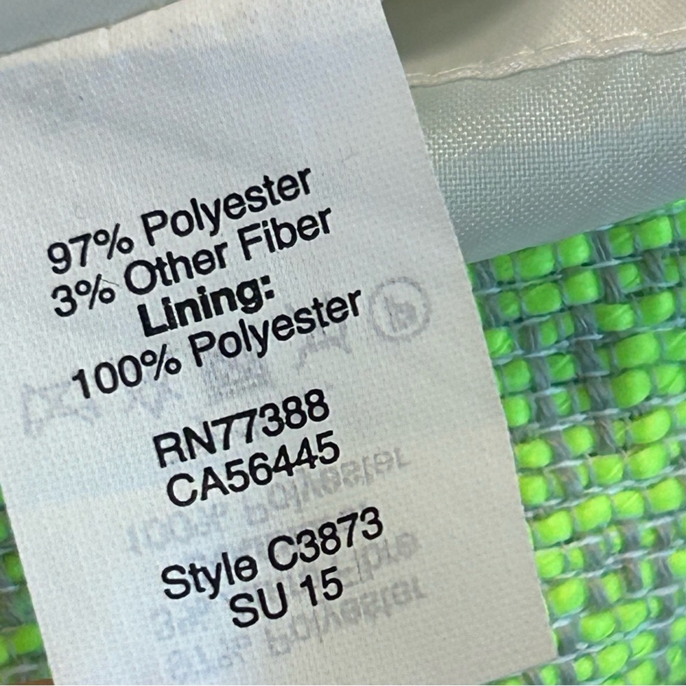 J. Crew lime green sleeveless textured tweed Racer back sheath A-line dress Sz 4 - Picture 7 of 13